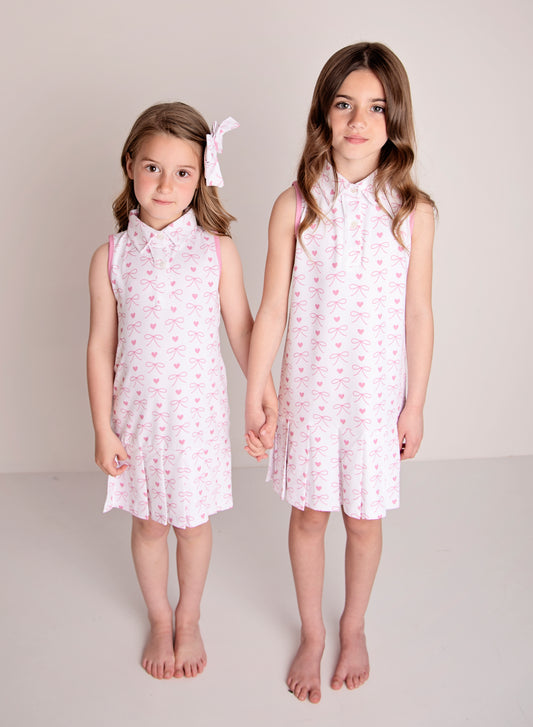 PRE ORDER Girls Bow Tennis DRess