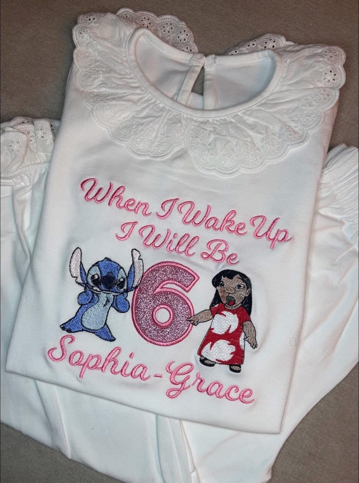 Frilly character pyjamas