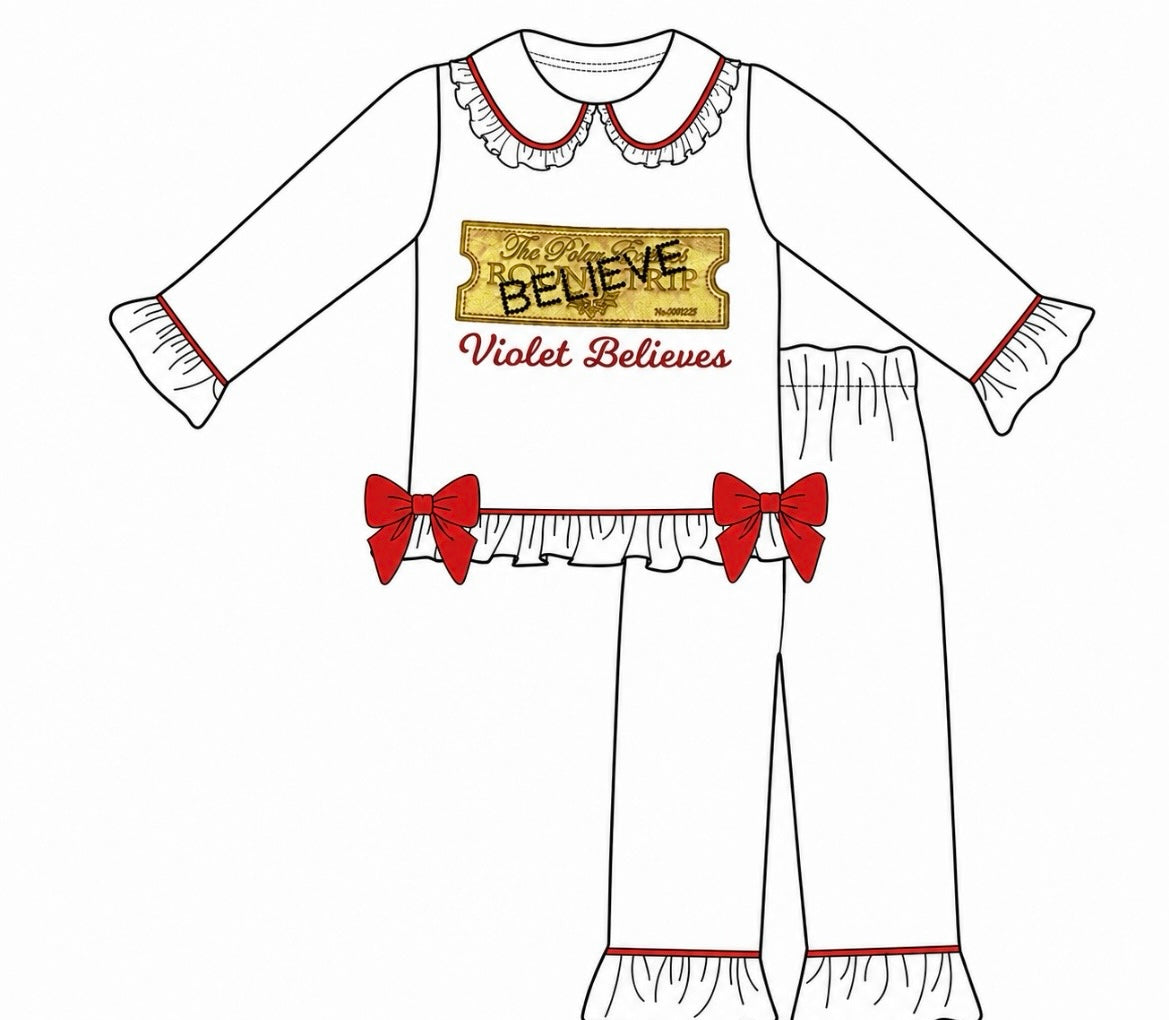 PRE ORDER-New Frills & Bow believe pyjamas
