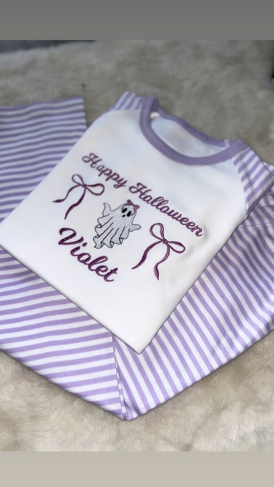 Bow Ghost Halloween pyjamas