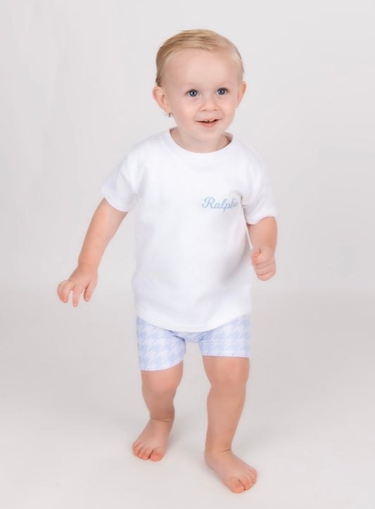 Houndstooth swim shorts