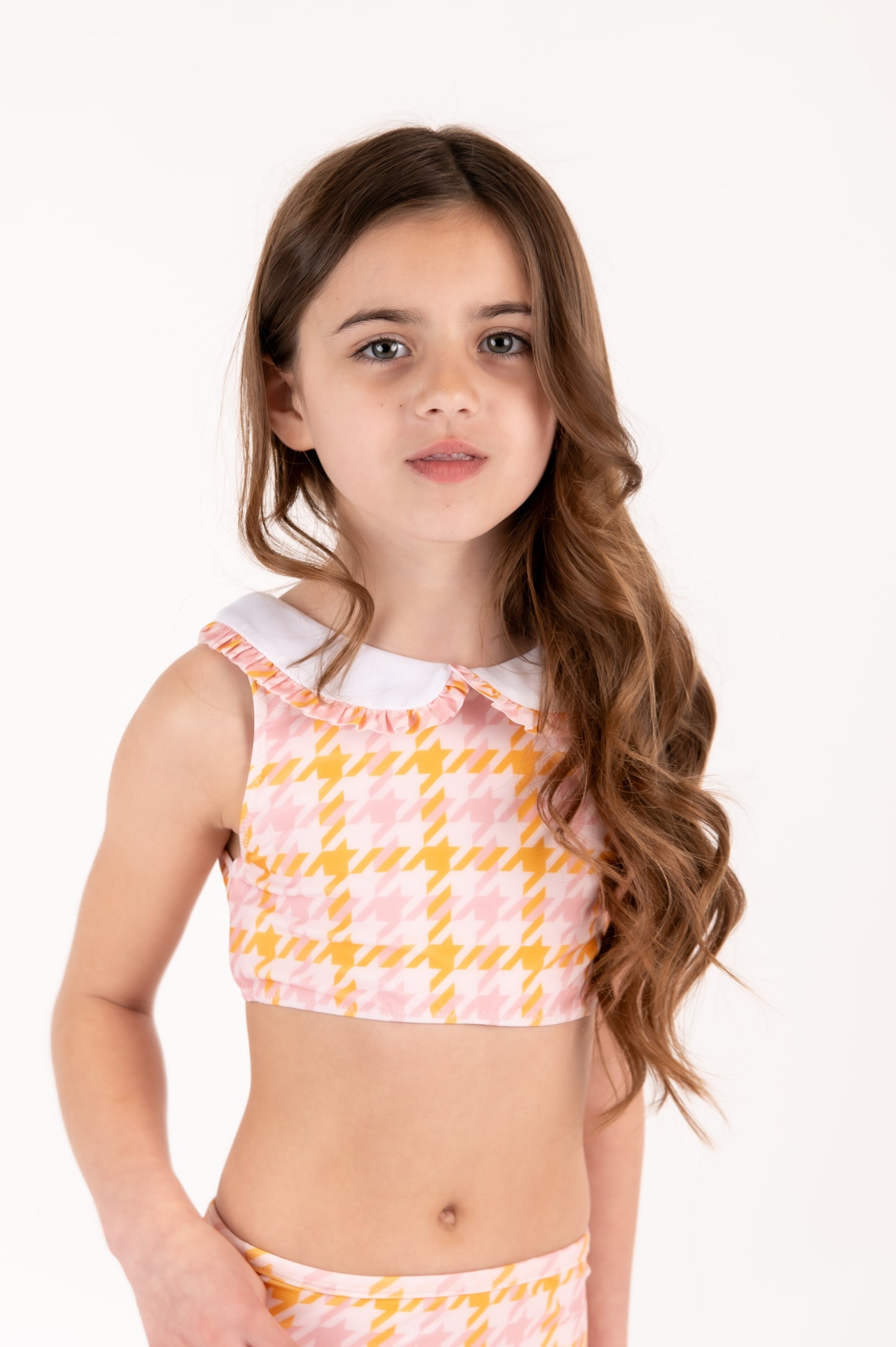 houndstooth print 2 piece