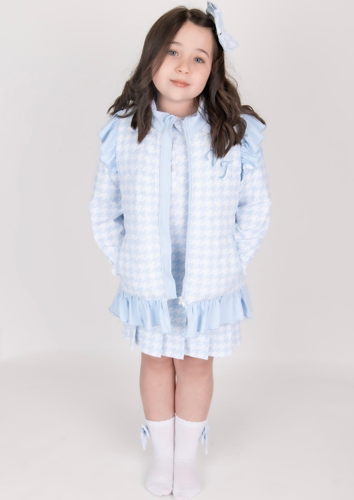 PRE ORDER Houndstooth Print Gilet