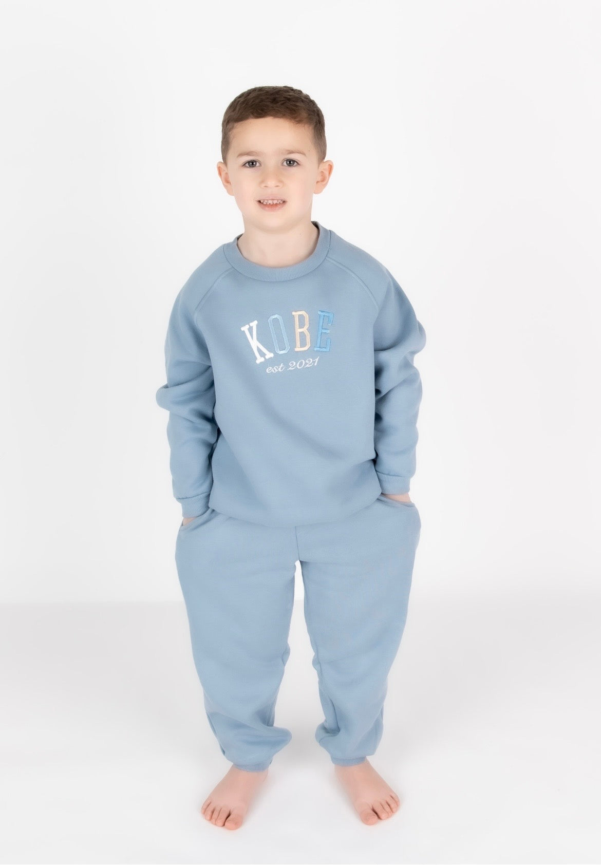 Blue established joggy set