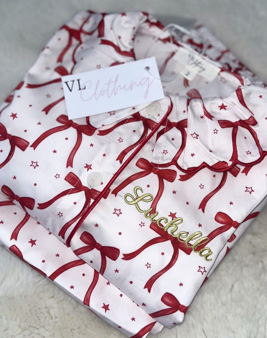 Women’s Bow Print Pyjamas