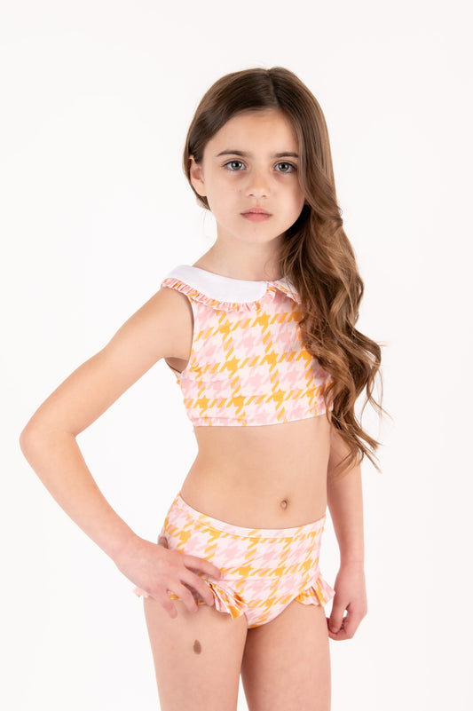 houndstooth print 2 piece