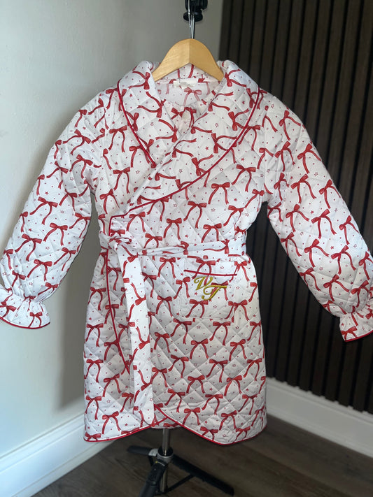 PRE ORDER Bow Print Night Coat