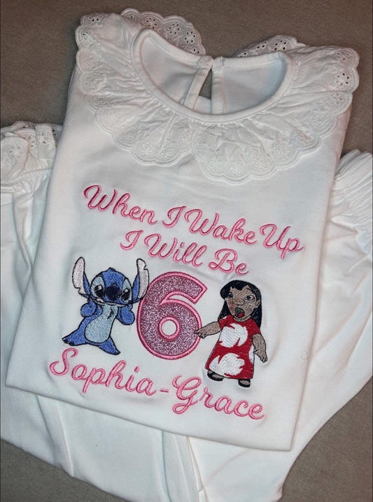 Frilly character pyjamas