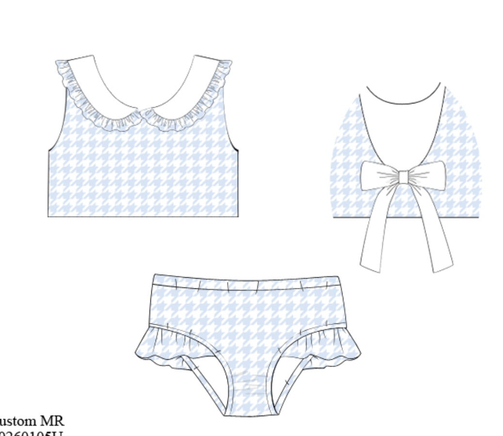 PRE ORDER Houndstooth 2 piece bikini