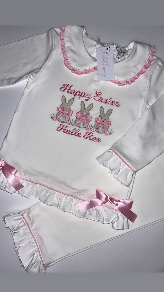 Girls Bunny Frills & Bows pyjamas