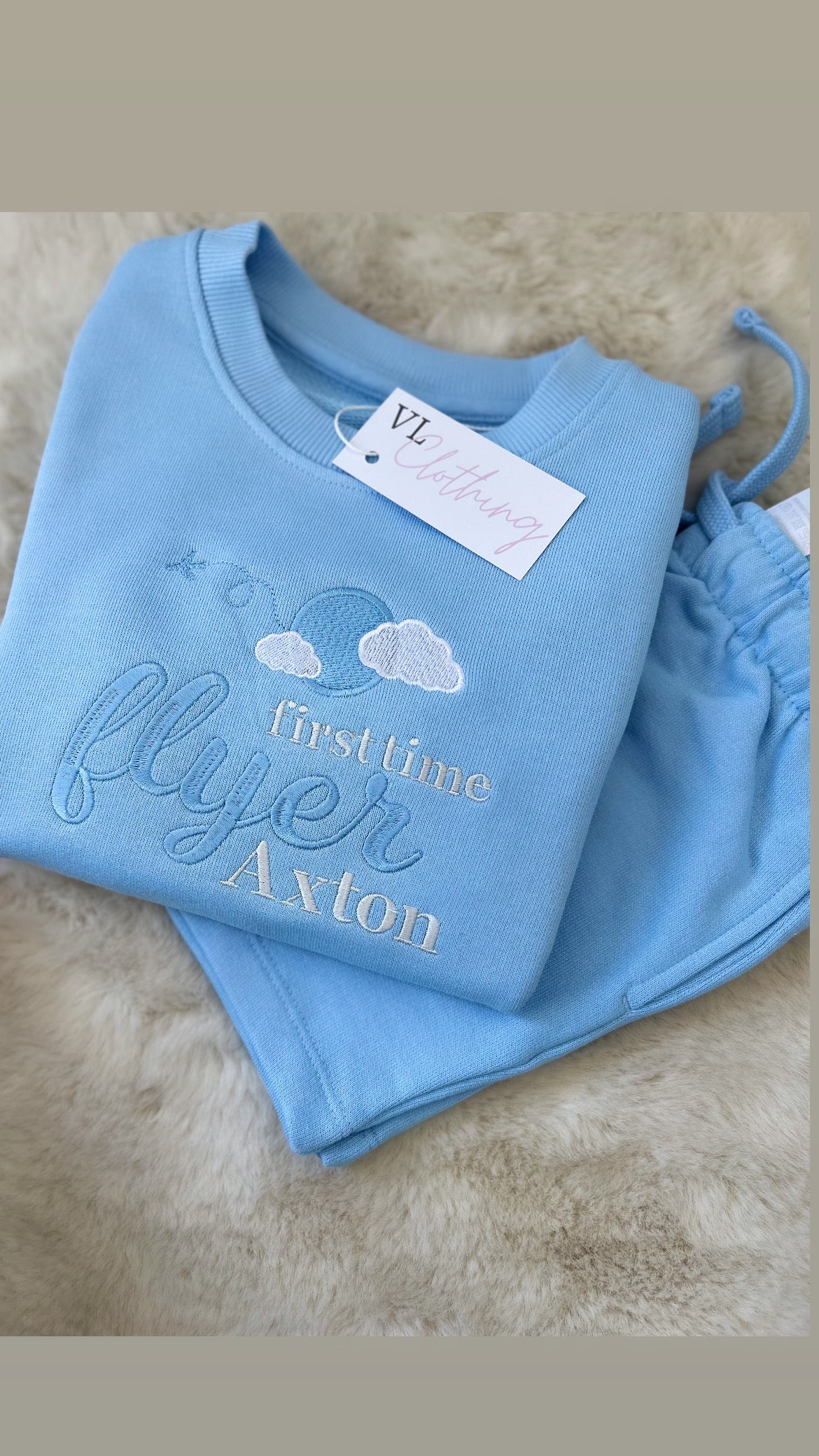 Flyer sweater and short set