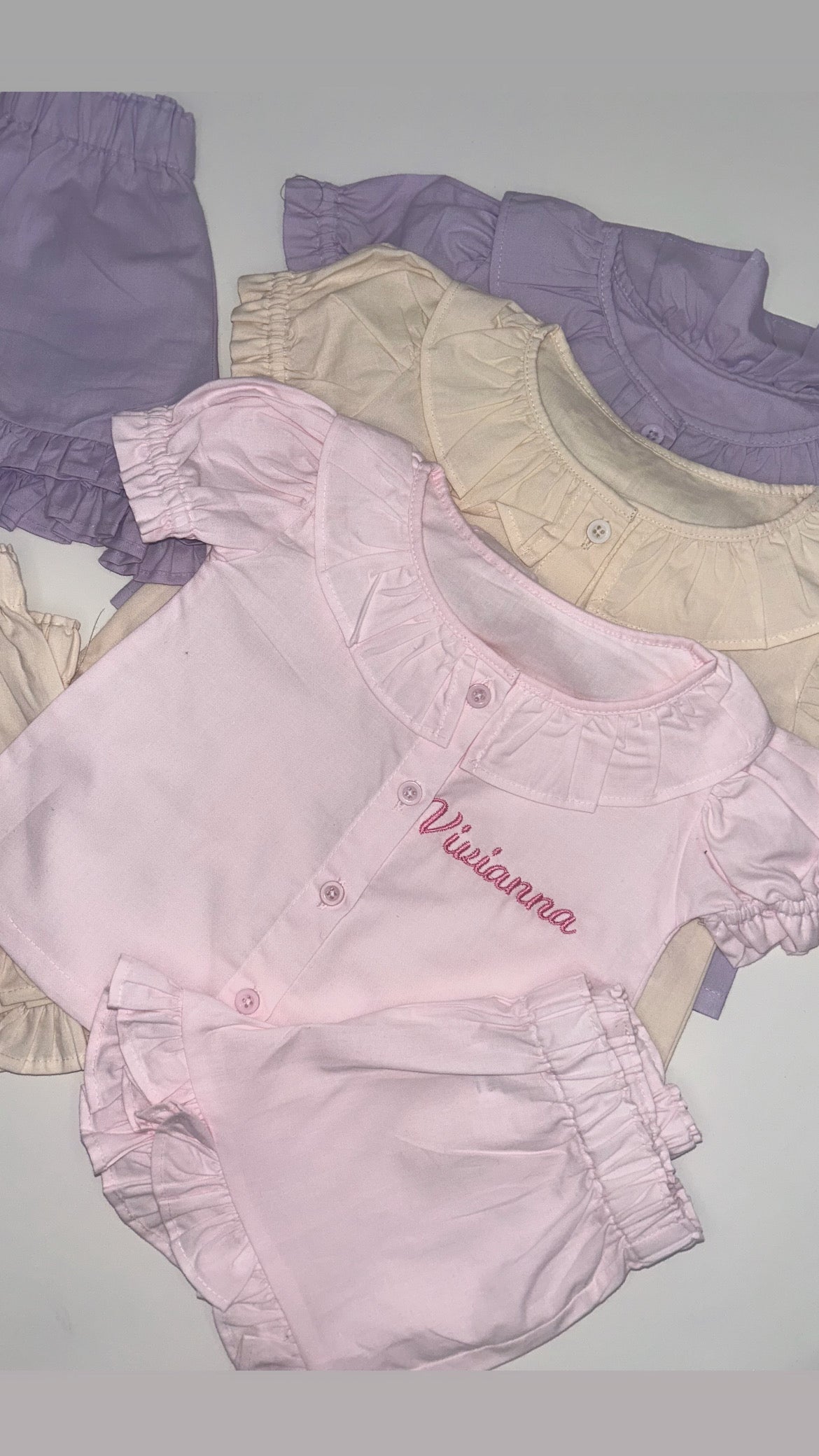Frilly short set