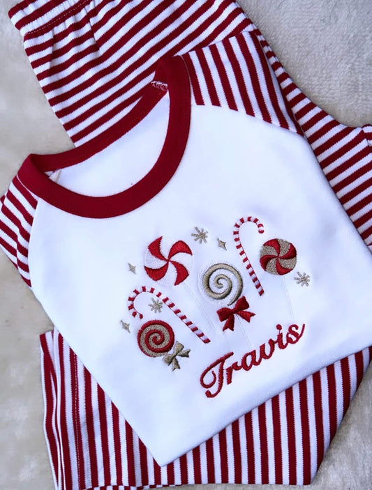 Ladies Christmas Candy design pyjamas