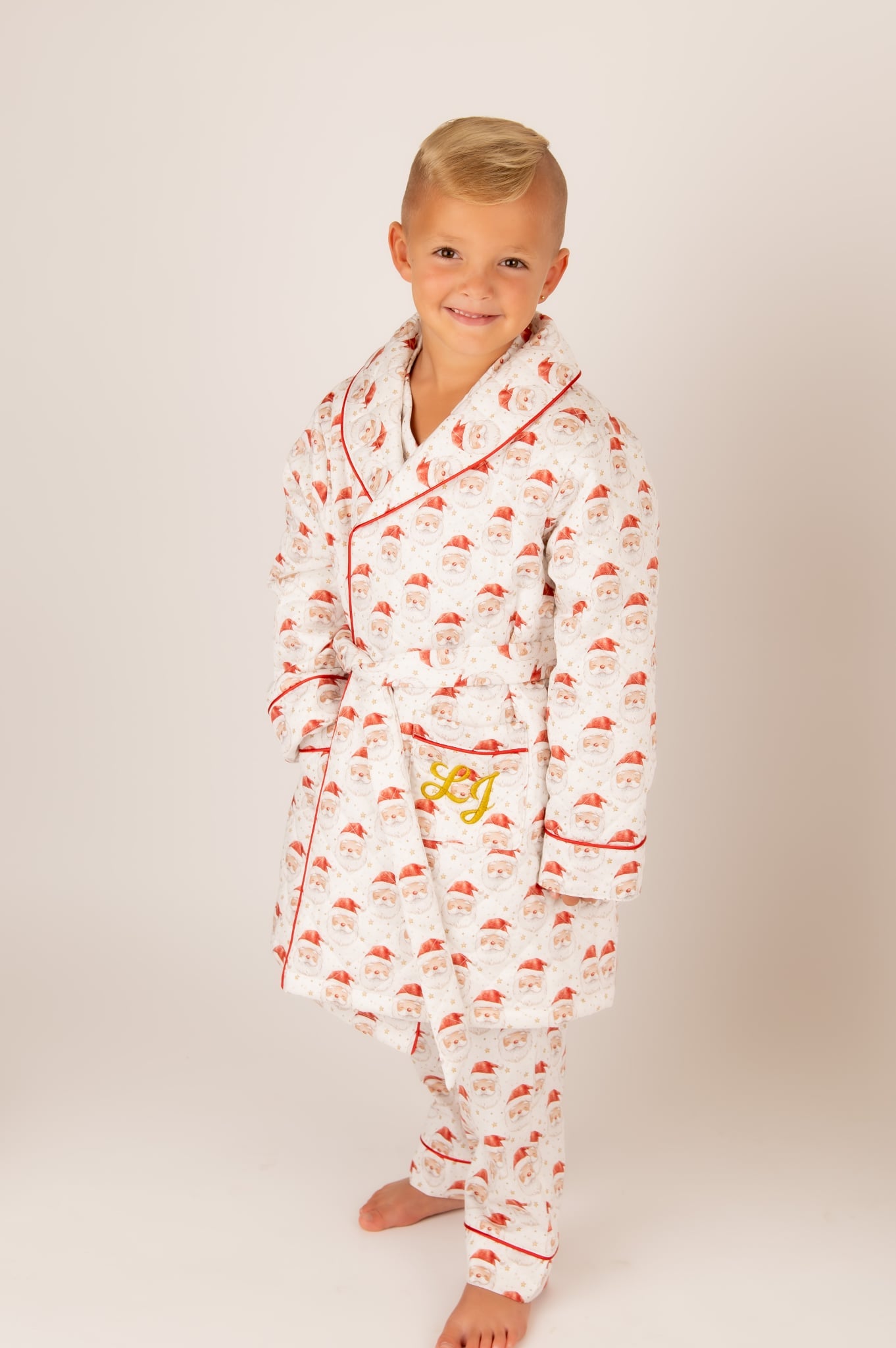 PRE ORDER -Santa print Night Coat