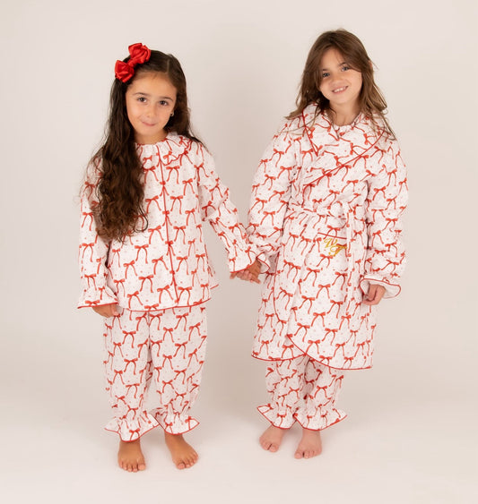 PRE ORDER 2- Pretty little bow pyjamas only